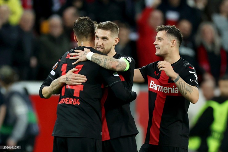 Leverkusen ngược dòng thành công để có mặt trong vòng tứ kết Europa League